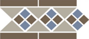 Top Cer Border LISBON with 1 strip (Tr.01, Dots 29+11, Strips 29) 28х15 см