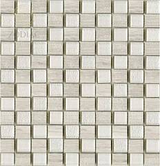 Lantic Colonial Mosaico Time Text Silver Wood 2,3x2,7 L241709481