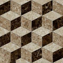 LB-Ceramics Скольера 6046-0350 декор коричневый геометрия 45х45