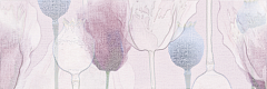 Cersanit Lila Вставка цветы розовый (LL2U071DT) 25x75