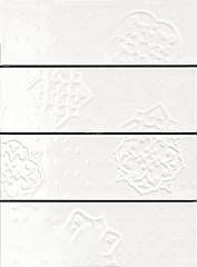 Ragno Brick Glossy Dec Mix 4 White R4GP (без подбора) Декор 10x30